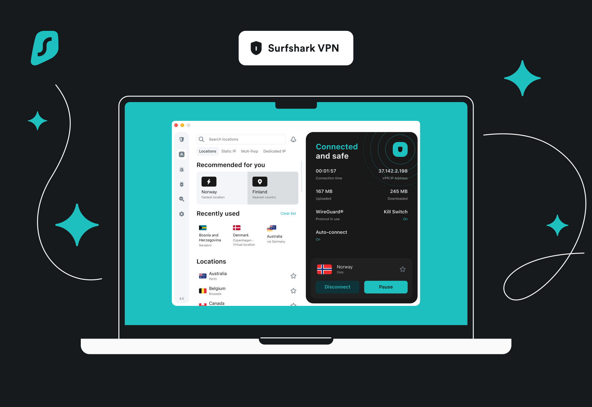 Surfshark - Visuel desktop